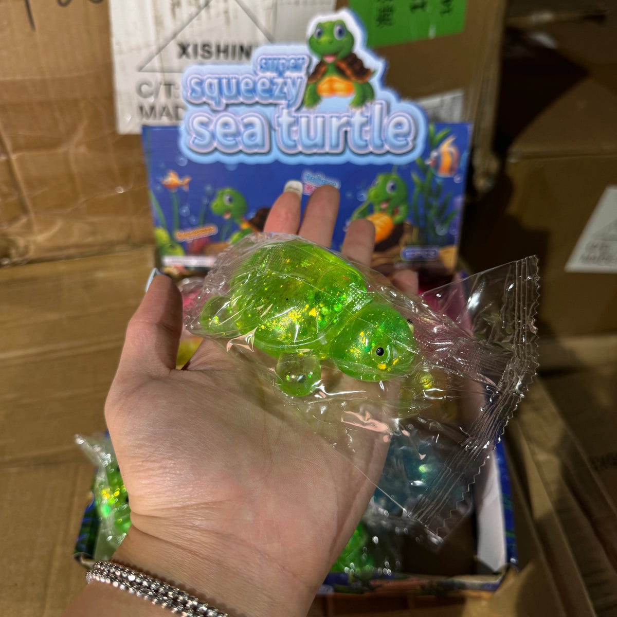 Glitter Sugar Squeeze Sea Turtle Squishy | ETA Mid November