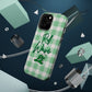 Phone Case — "Roll Wave" Green Plaid Magnetic Impact‑Resistant Case