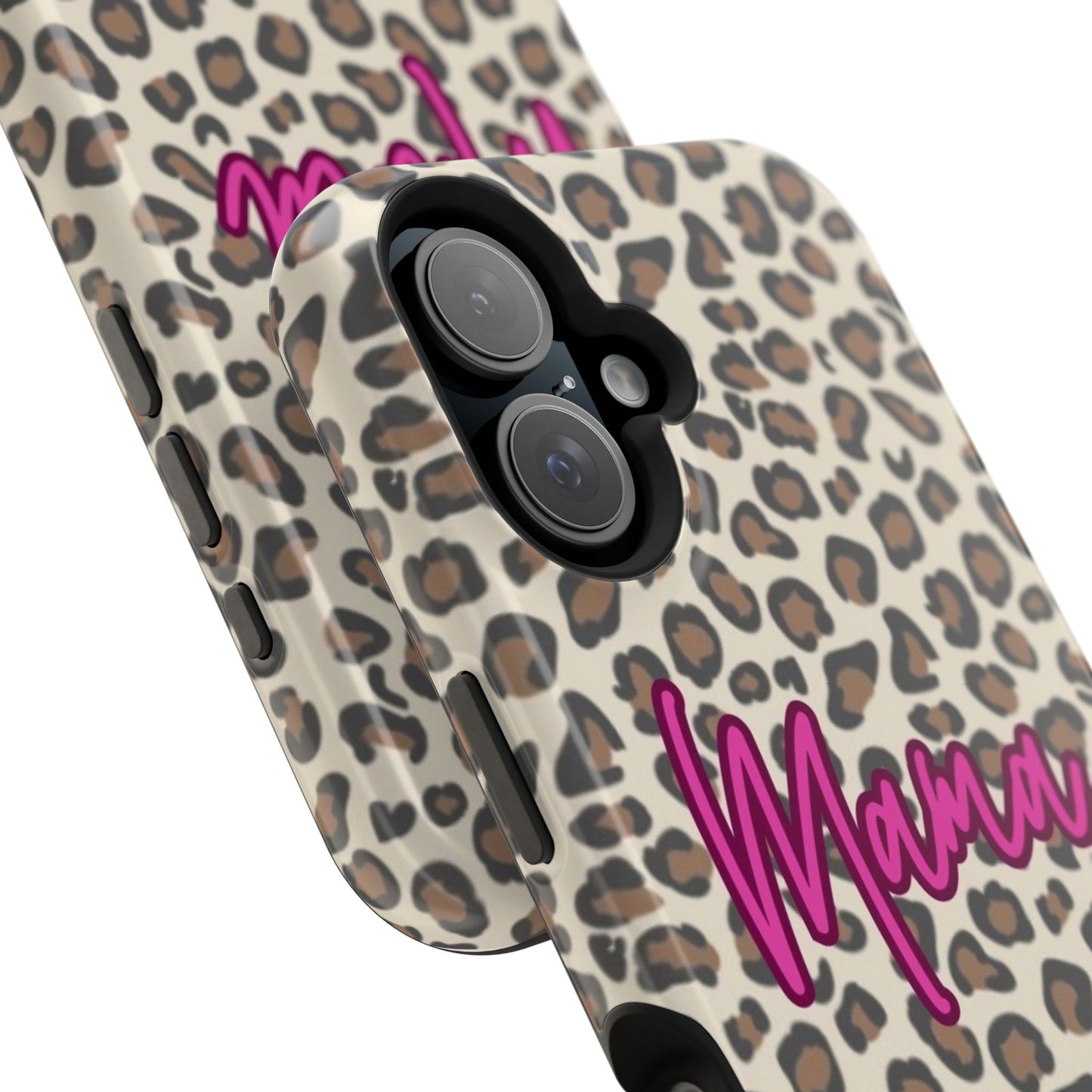 Mama Leopard Print Magnetic Impact Phone Case