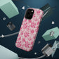Pink Floral Magnetic Impact-Resistant Phone Case