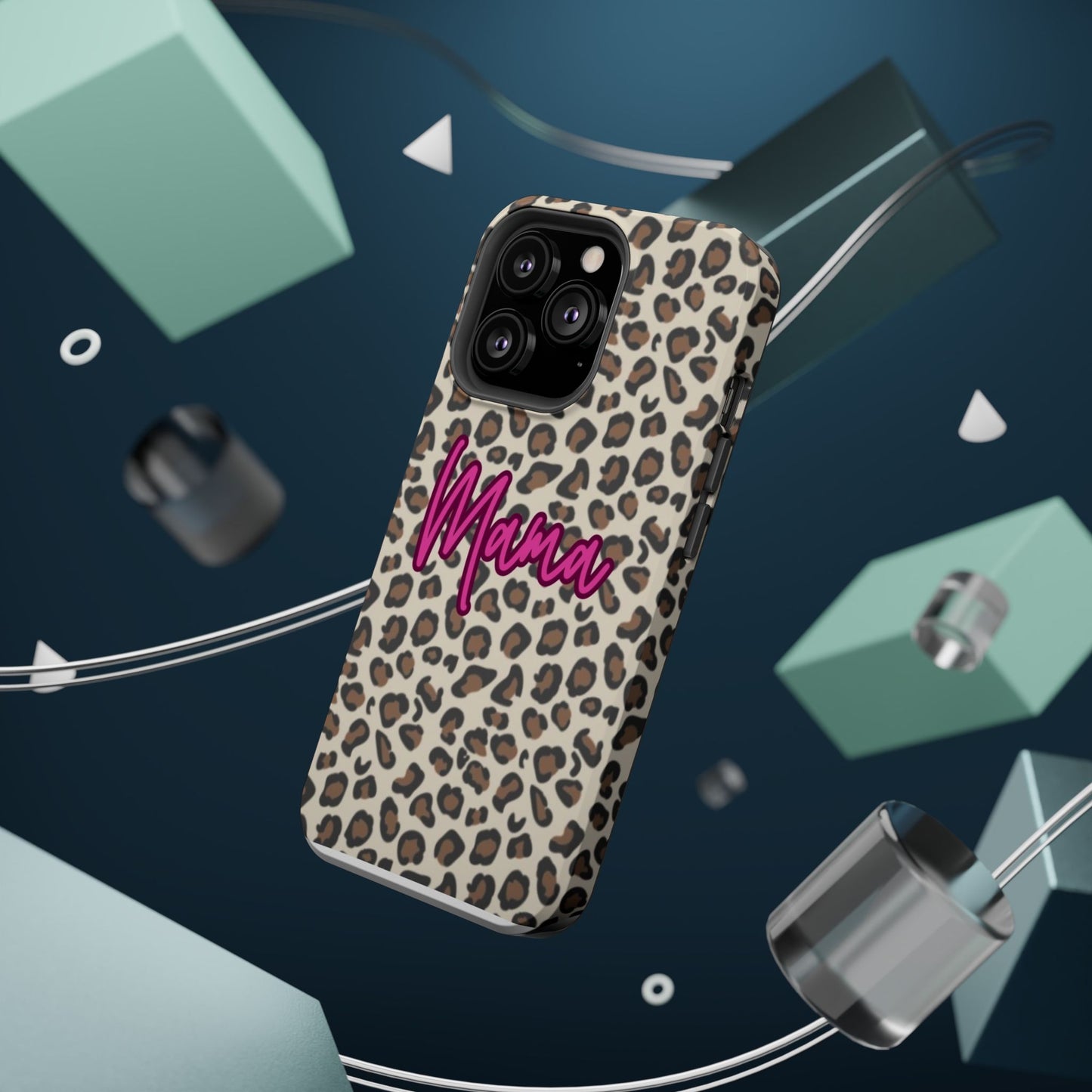 Mama Leopard Print Magnetic Impact Phone Case
