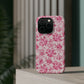 Pink Floral Magnetic Impact-Resistant Phone Case