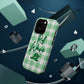 Phone Case — "Roll Wave" Green Plaid Magnetic Impact‑Resistant Case