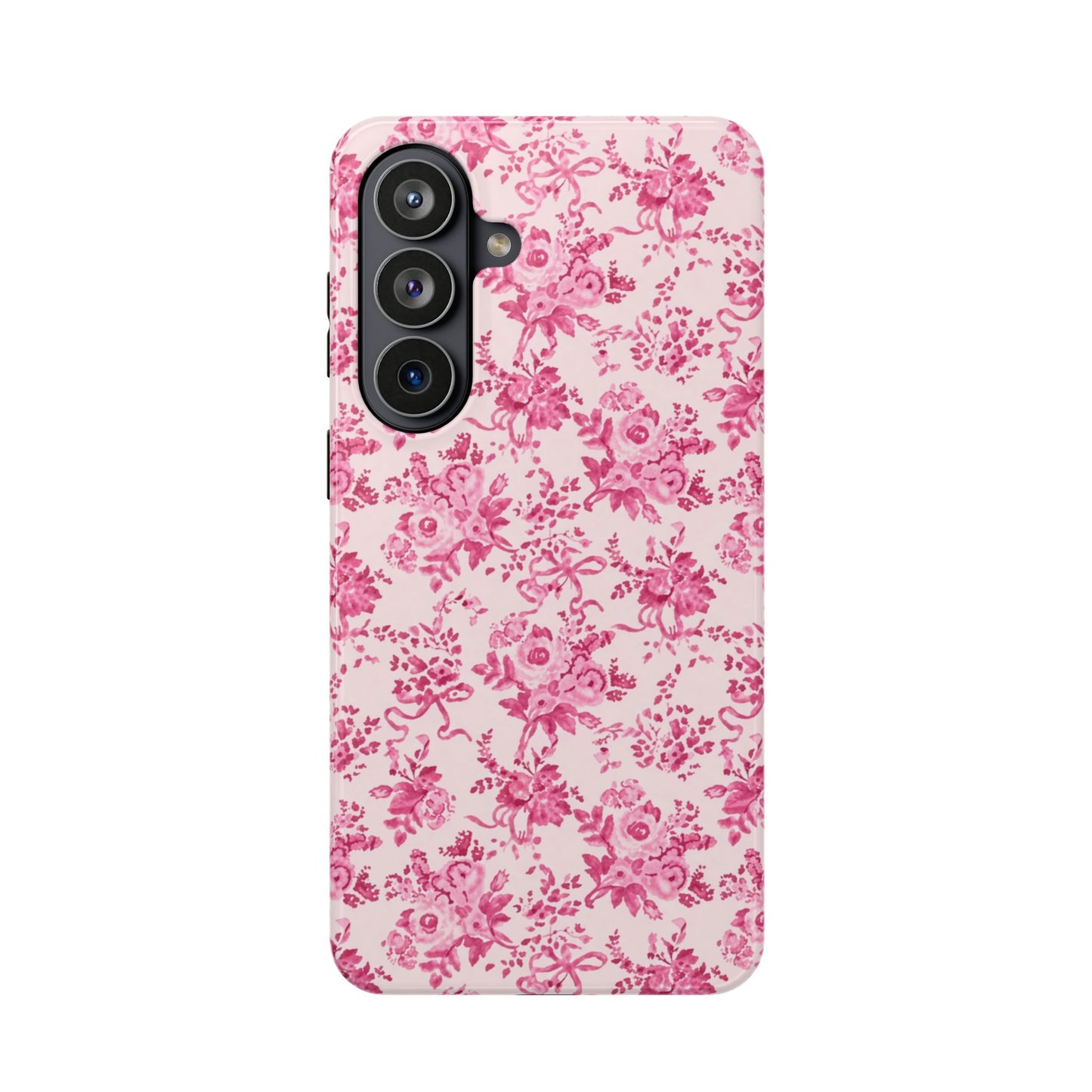 Pink Floral Magnetic Impact-Resistant Phone Case