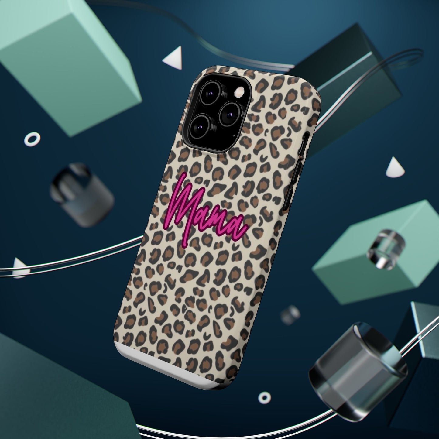 Mama Leopard Print Magnetic Impact Phone Case