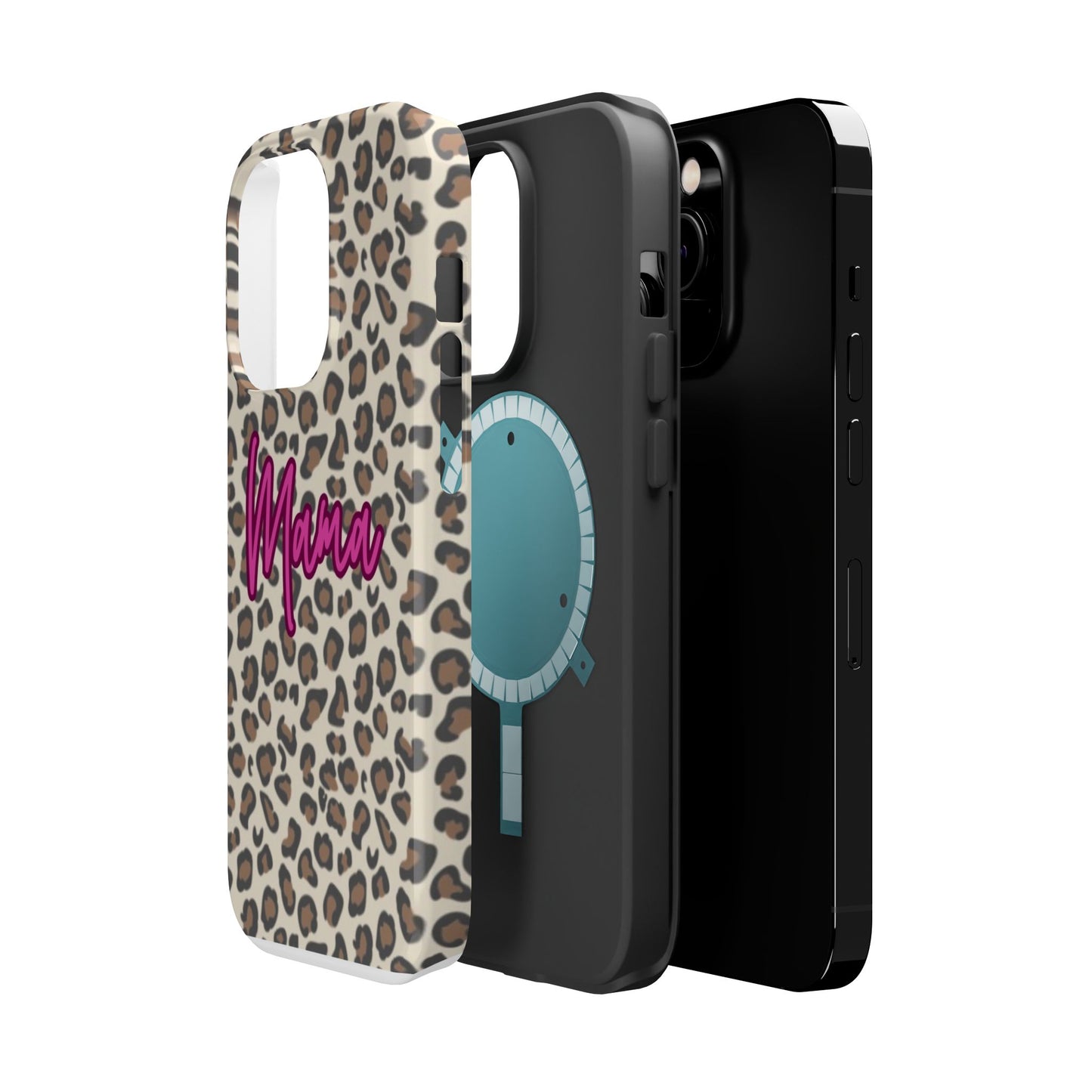 Mama Leopard Print Magnetic Impact Phone Case