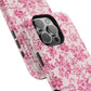 Pink Floral Magnetic Impact-Resistant Phone Case