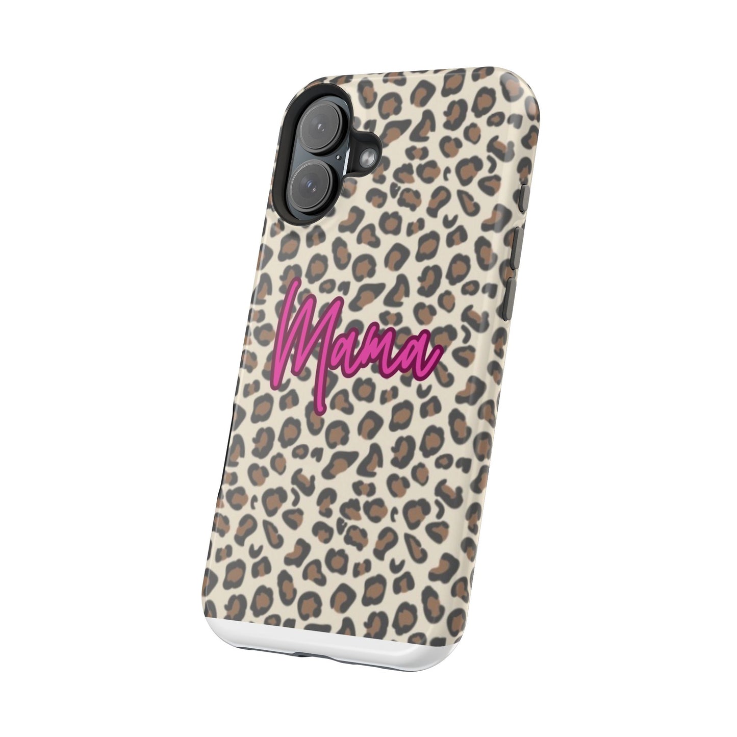 Mama Leopard Print Magnetic Impact Phone Case