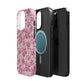 Pink Floral Magnetic Impact-Resistant Phone Case