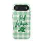 Phone Case — "Roll Wave" Green Plaid Magnetic Impact‑Resistant Case