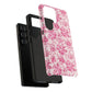 Pink Vintage Floral Tough Phone Case — Protective iPhone Cover