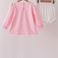 Pink Lil sister embroidery ruffle bloomer set