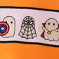 Orange ghost embroidery bubble