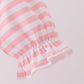 Pink Stripe Princess Embroidery Bubble