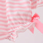 Pink Stripe Princess Embroidery Bubble