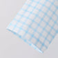 Blue Plaid Gingerbread Embroidery Pants Set