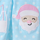 Blue Milk Santa Cookies Ruffle Bloomer Set