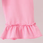 Blue Milk Santa Cookies Ruffle Pants Set