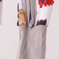 Grey character bamboo zipper romper