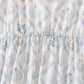 Blue pumpkin ruffle mom dress