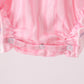 Pink ghost applique stripe bubble
