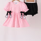 Pink ghost applique stripe bloomer set