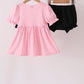 Pink ghost applique stripe bloomer set
