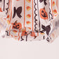 Pumpkin bow embroidery ruffle bubble