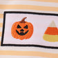 Pumpkin embroidery stripe top