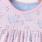 Pink floral bow 2pc set