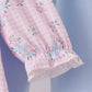 Pink floral bow pants set
