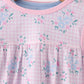 Pink floral bow 2pc bubble set