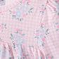 Pink floral bow bloomer set