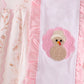 Pink floral turkey embroidery ruffle dress