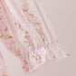 Pink floral turkey embroidery ruffle dress