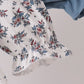 Teal floral smocked bloomer set