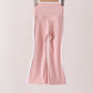 Pink Flare Double Side Stripe Active Pants