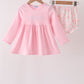 Pink floral bow bloomer set