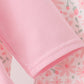 Pink floral bow pants set