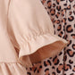 Leopard pumpkin applique pants set