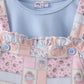 Pink pumpkin ruffle 2pc set