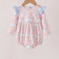 Pink pumpkin ruffle bubble