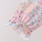 Pink pumpkin ruffle pants set