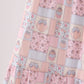 Pink pumpkin smocked mom&me dress