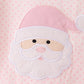Pink santa claus dot applique 2pc set