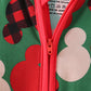Red character bamboo zipper romper