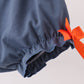 Sage Turkey Embroidery Gingham Ruffle Bloomer Set