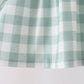 Sage Turkey Embroidery Gingham 2pc Pants Set