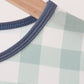 Sage Turkey Embroidery Gingham Dress