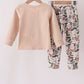 Camo Deer Applique Pants Set